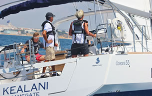 Premium sail training on board our luxury yacht